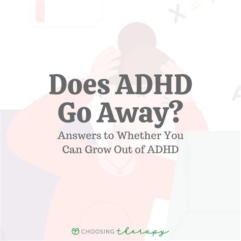 Can ADHD go away?